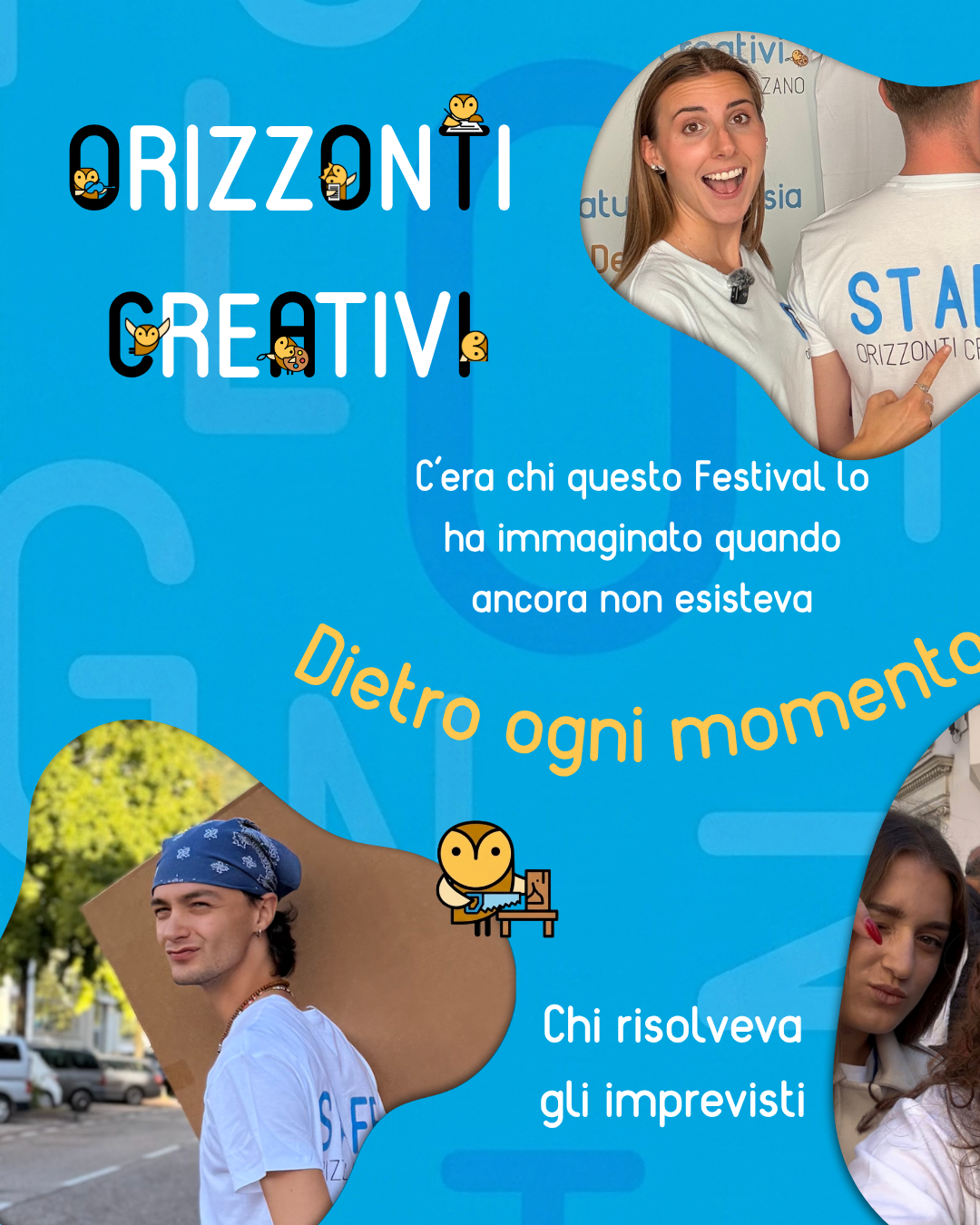 Festival Orizzonti Creativi — volontari, slide 1